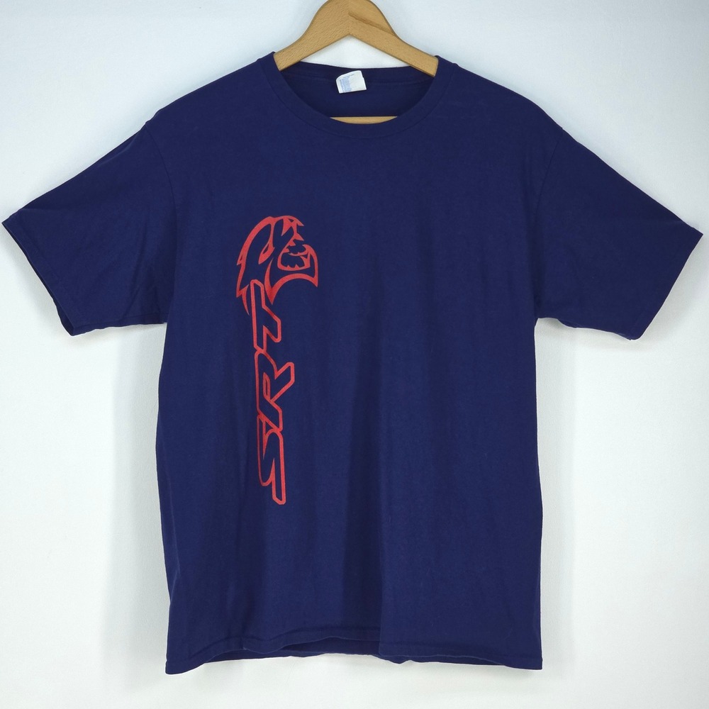 Dodge SRT Hellcat Graphic T-Shirt Mens Large Blue Charger Challenger Durango